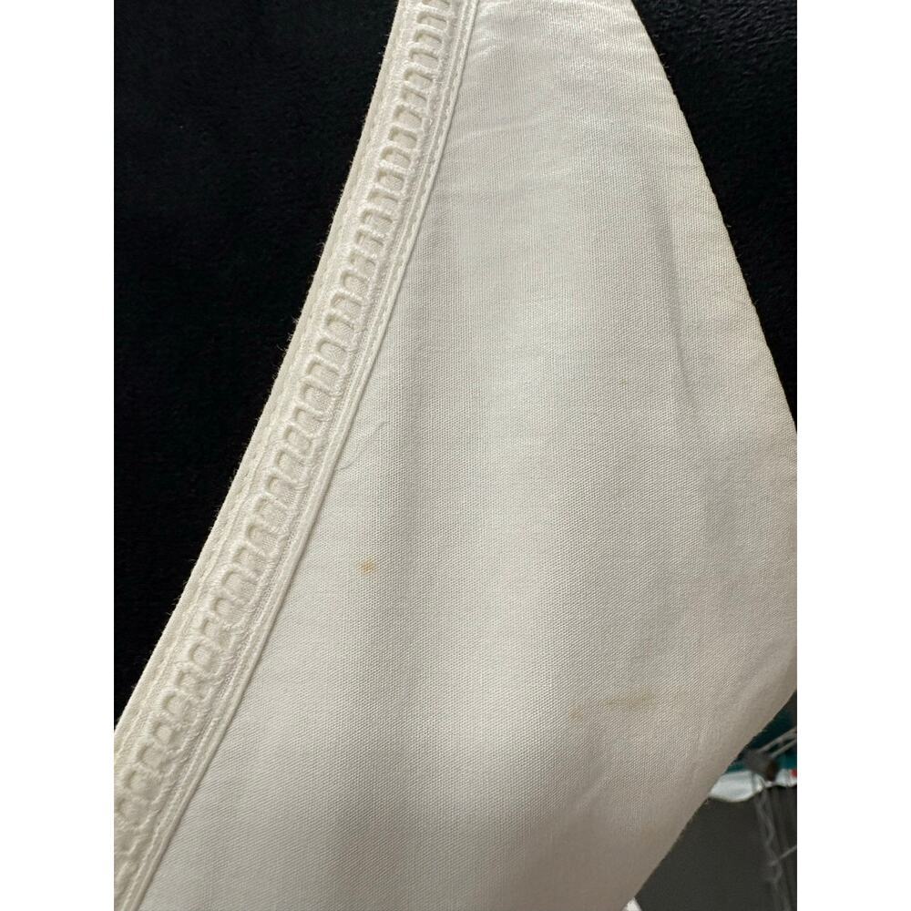 Burberry White Cotton Halter Dress Ruffle Hem Summer Bridal - Vintage Read - Picture 4 of 9